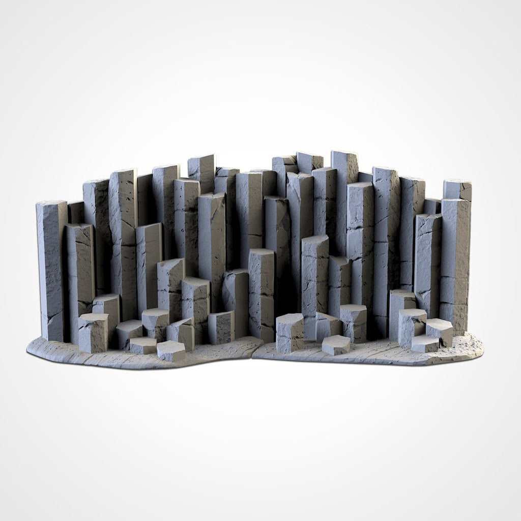 Basalt Outcroppings - Scifi Terrain - 3D Printed PLA Plastic - Sigmarite Boutique