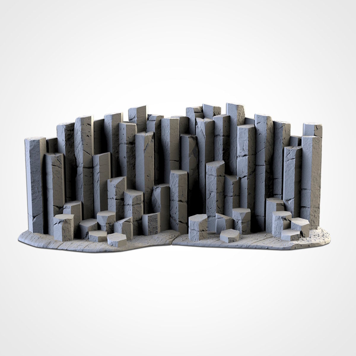 Basalt Outcroppings - Scifi Terrain - 3D Printed PLA Plastic - Sigmarite Boutique