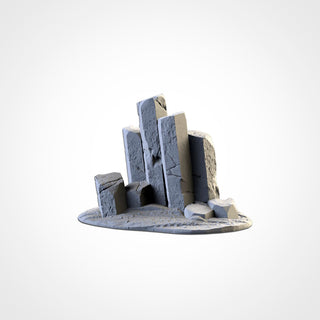 Basalt Outcroppings - Scifi Terrain - 3D Printed PLA Plastic - Sigmarite Boutique