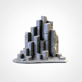 Basalt Outcroppings - Scifi Terrain - 3D Printed PLA Plastic - Sigmarite Boutique