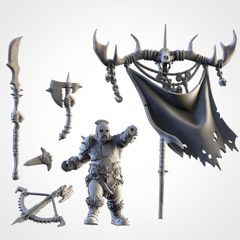 Battle Standard Bearer - Northern Ogres - Txarli Factory - Sigmarite Boutique