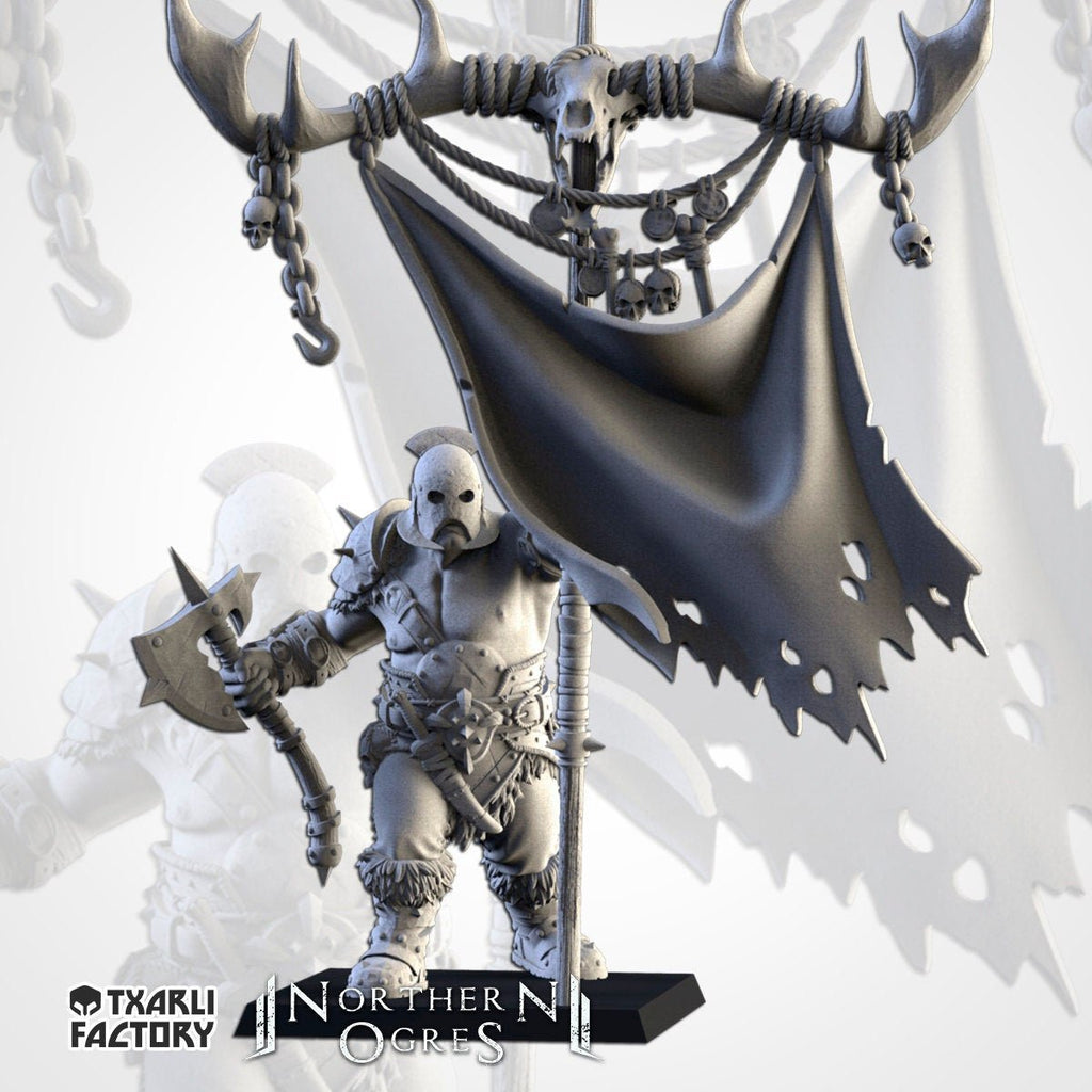 Battle Standard Bearer - Northern Ogres - Txarli Factory - Sigmarite Boutique