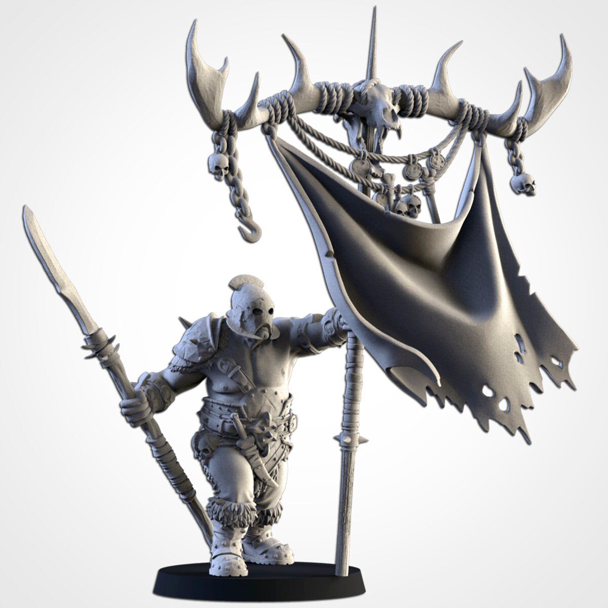 Battle Standard Bearer - Northern Ogres - Txarli Factory - Sigmarite Boutique