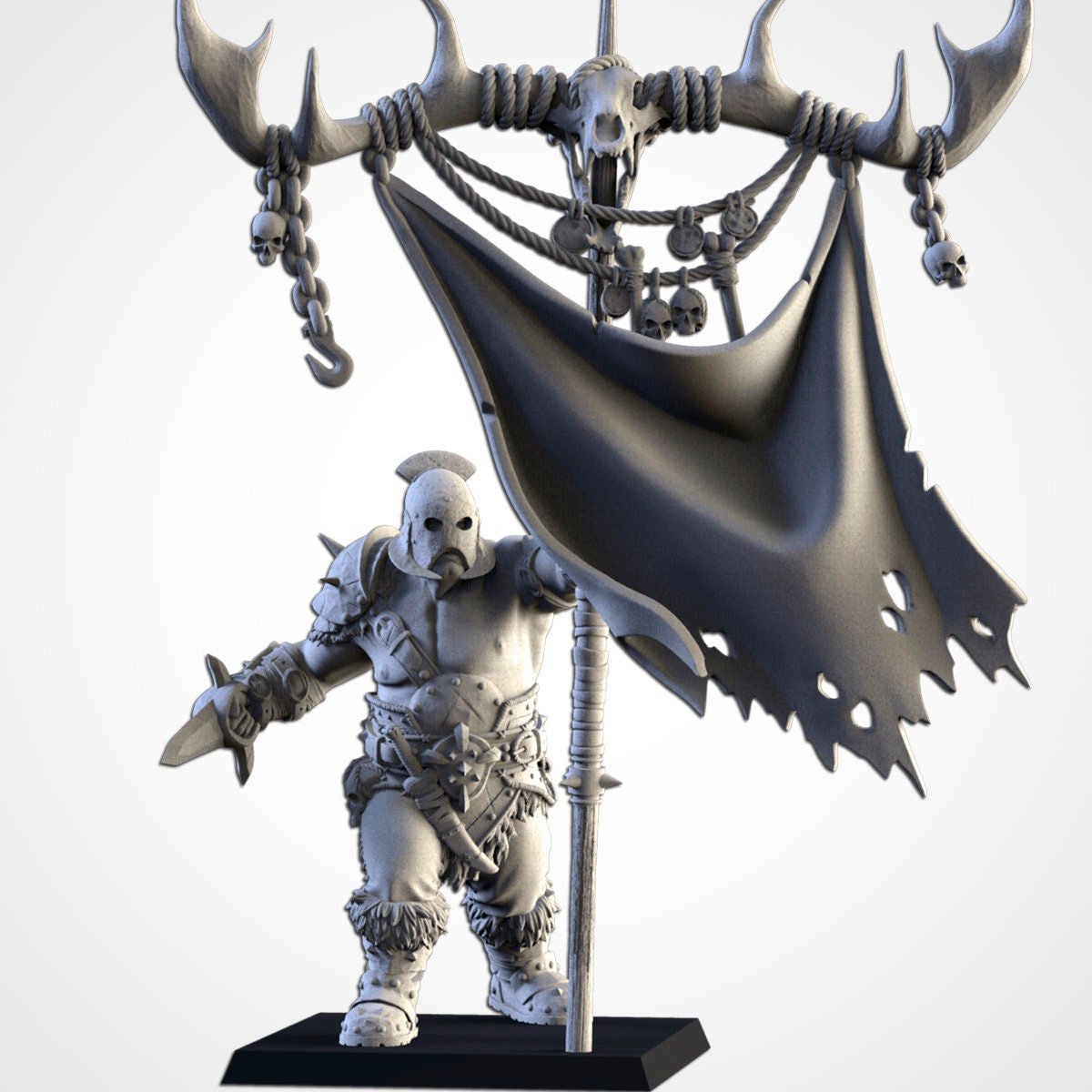 Battle Standard Bearer - Northern Ogres - Txarli Factory - Sigmarite Boutique