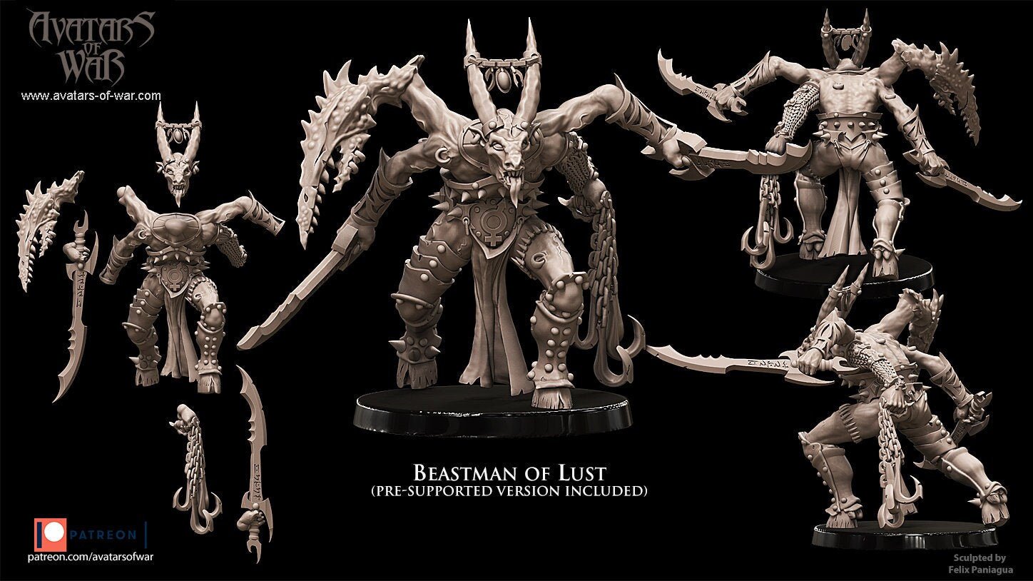 Beastman Lord of Lust - Avatars of War - Sigmarite Boutique