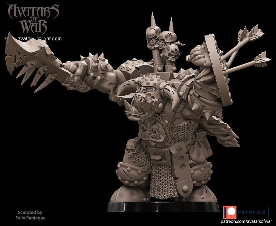 Black Orc Bosses - Avatars of War - Sigmarite Boutique
