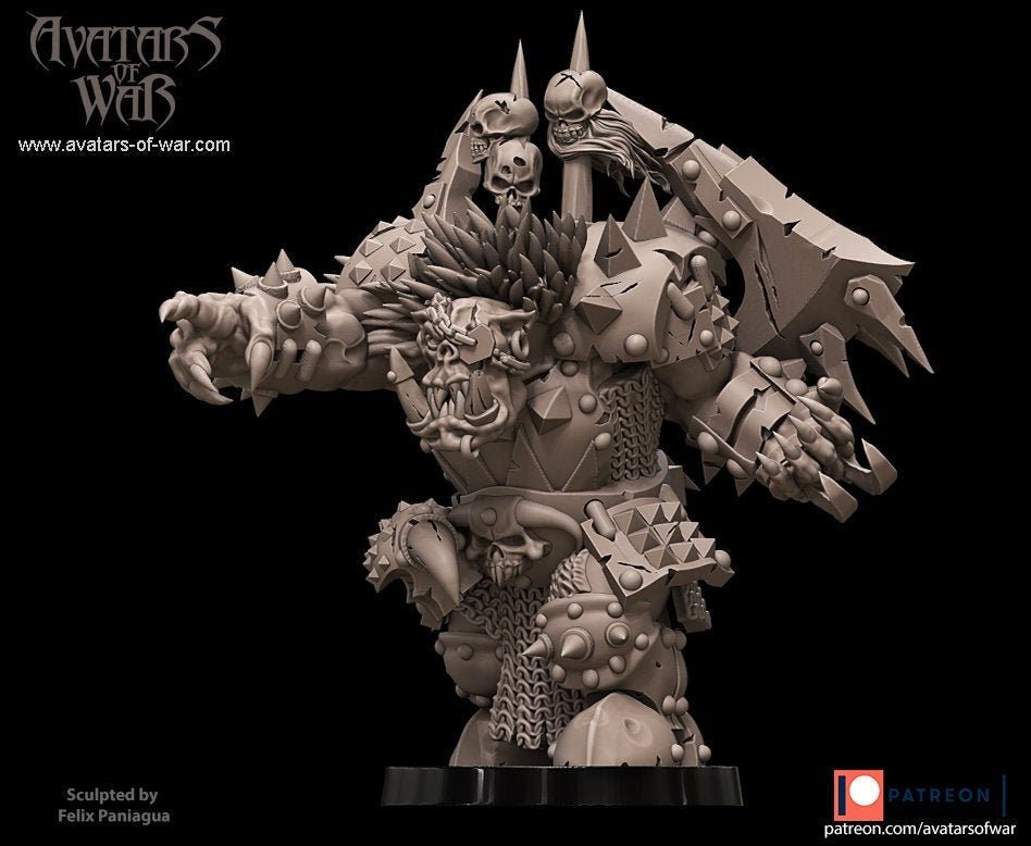 Black Orc Bosses - Avatars of War - Sigmarite Boutique