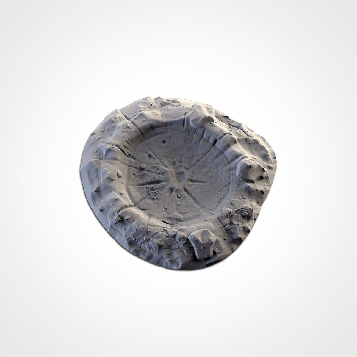 Blast Crater Terrain Sci Fi Tabletop Scatter Terrain for 28mm Wargaming & RPGs Modular Battlefield Craters - Sigmarite Boutique