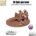 British 2-Pounder Anti-Tank Gun Team - WWII Gun with Crew - 3D Printed Resin Miniatures in 6mm, 10mm, 15mm, and 20mm Scale - Eskice - Sigmarite Boutique