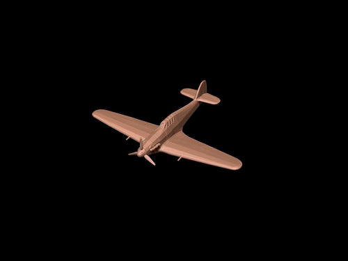 British Hawker Hurricane Fighter Aircraft - WWII Plane - 3D Printed Resin Miniatures in 6mm, 10mm, 15mm, and 20mm Scale - Eskice Miniatures - Sigmarite Boutique