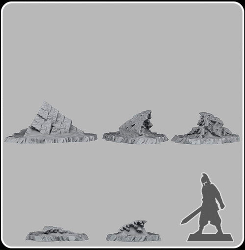 Buried Ancient Temples - Fantastic Plants and Rocks - Print Your Monsters - Sigmarite Boutique