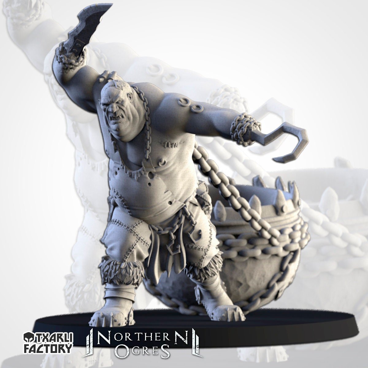 Butcher with Cauldron - Northern Ogres - Txarli Factory - Sigmarite Boutique