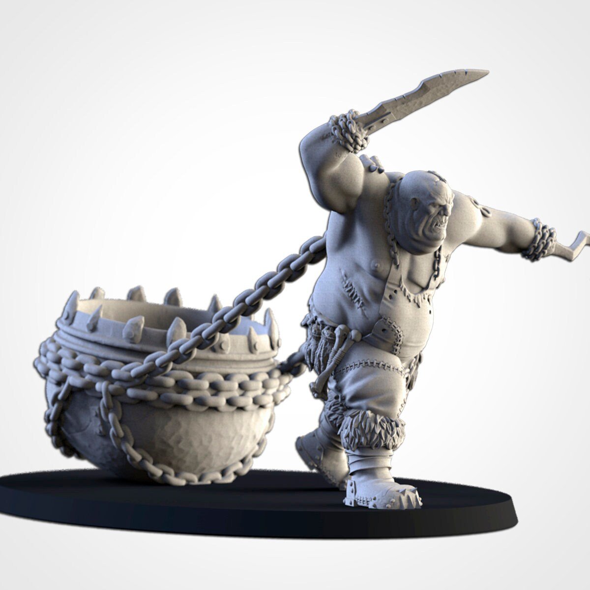 Butcher with Cauldron - Northern Ogres - Txarli Factory - Sigmarite Boutique