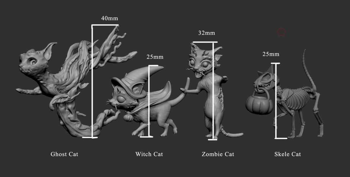 Cat Trick or Treaters - Adorable Nightmares - Mini Monster Mayhem - Sigmarite Boutique