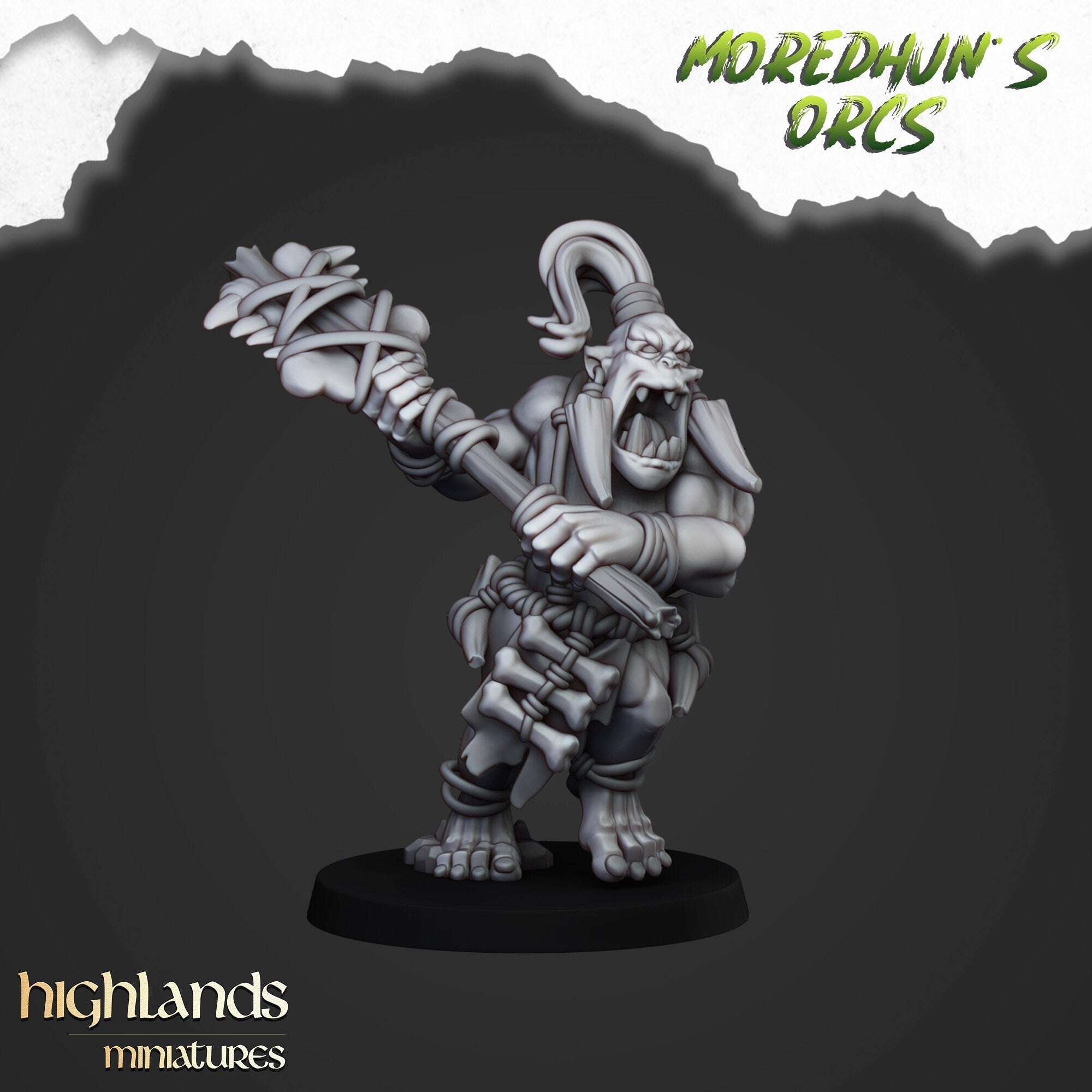 Cave Orcs - Moredhun's Orcs - Highlands Miniatures - Sigmarite Boutique
