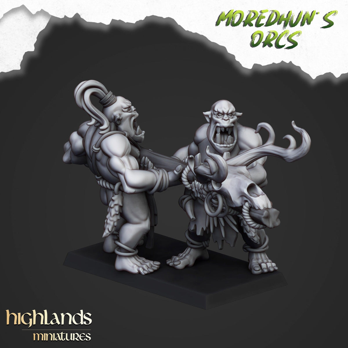 Cave Orcs - Moredhun's Orcs - Highlands Miniatures - Sigmarite Boutique