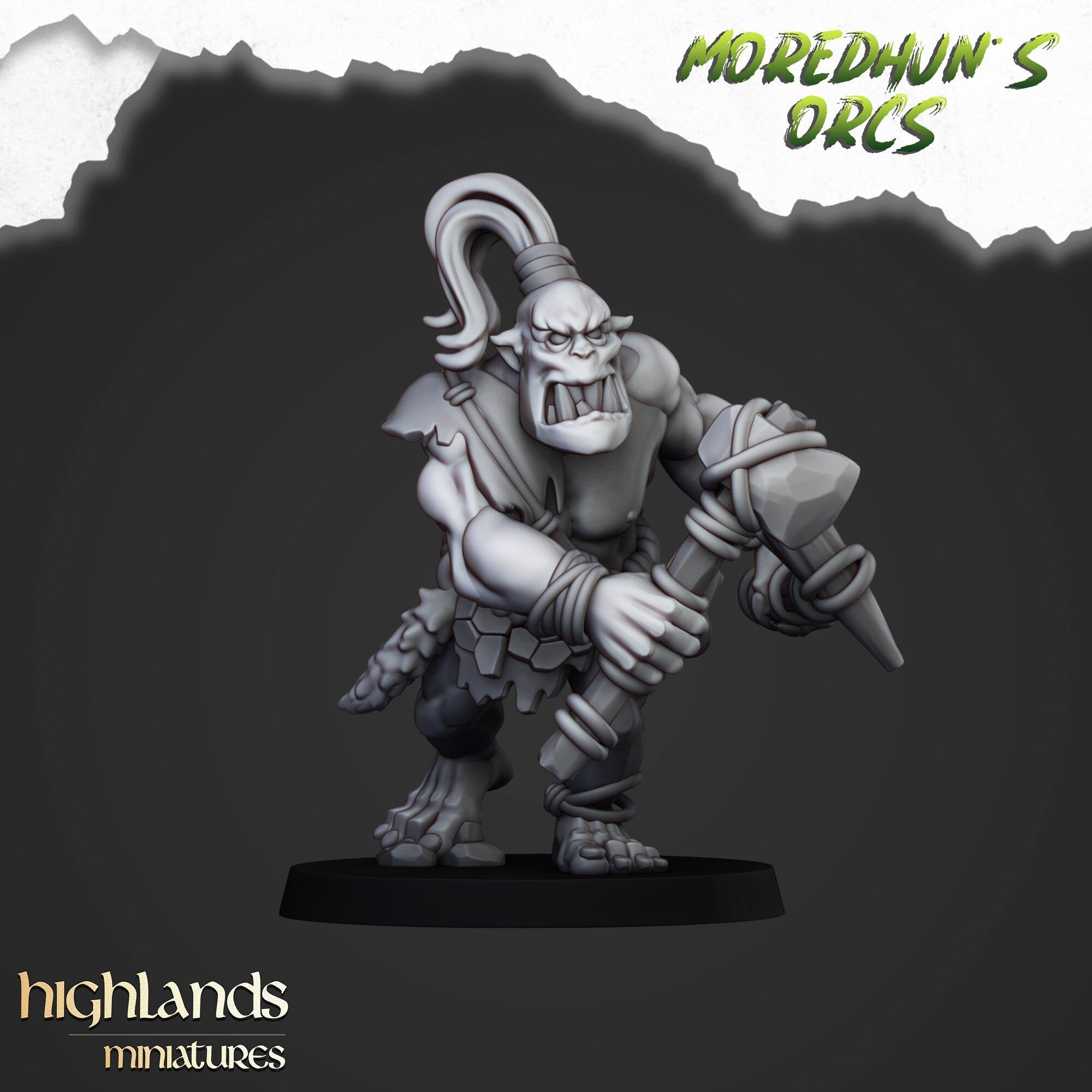 Cave Orcs - Moredhun's Orcs - Highlands Miniatures - Sigmarite Boutique