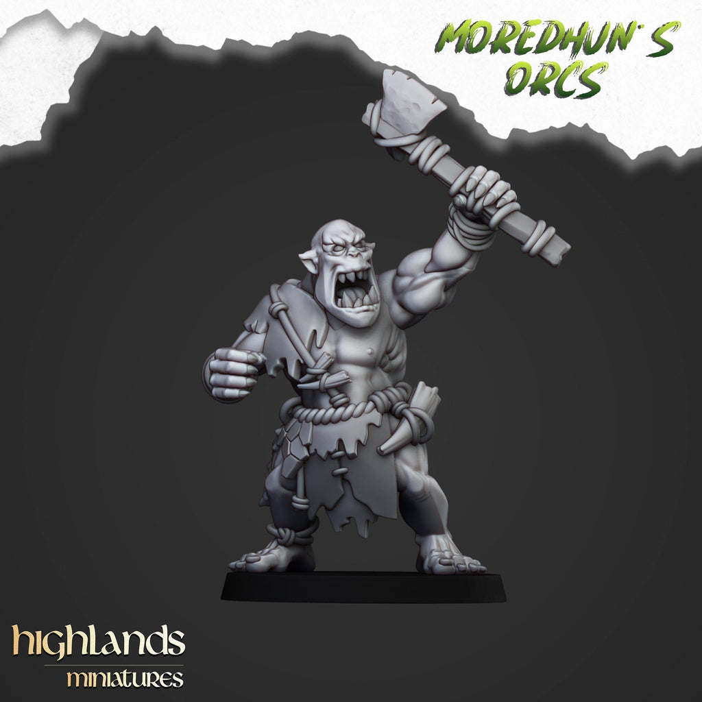Cave Orcs - Moredhun's Orcs - Highlands Miniatures - Sigmarite Boutique