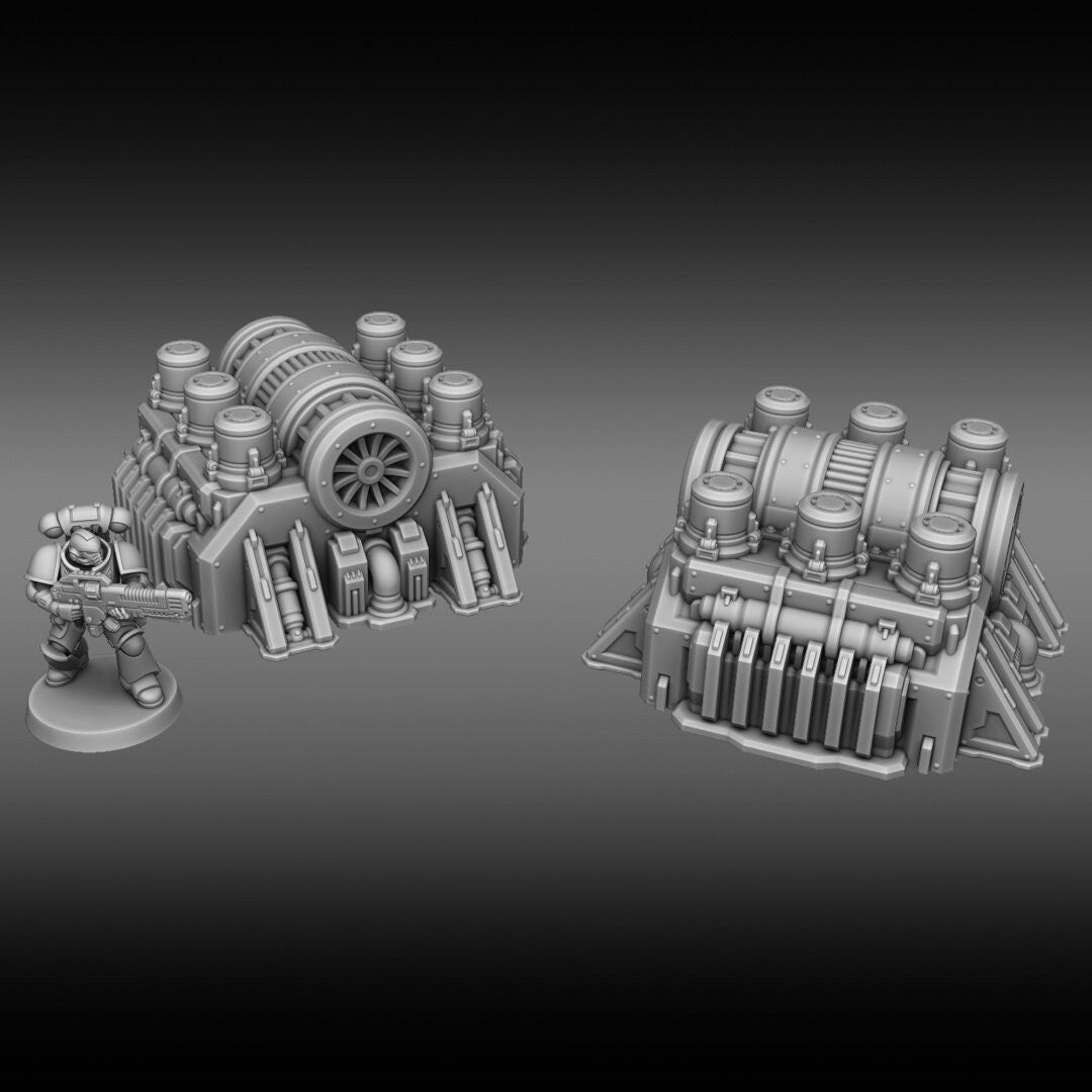 Central Air Generator - Forbidden Prints - 3D Printed Sci-Fi Terrain - Sigmarite Boutique