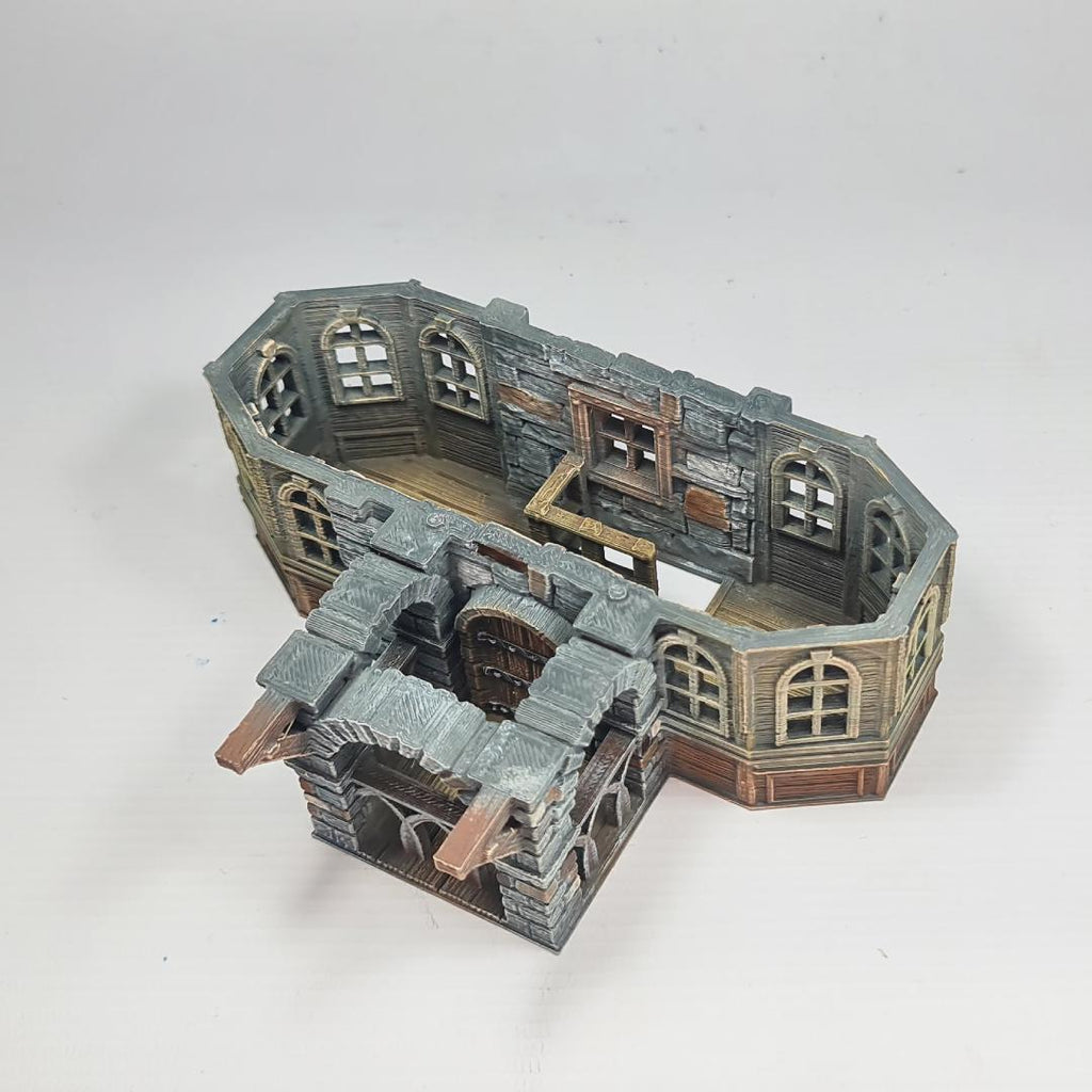 Cherrybrook Manor - Medieval Manor House Terrain - Multi-Level 28mm Fantasy Terrain with Playable Interior - Sigmarite Boutique