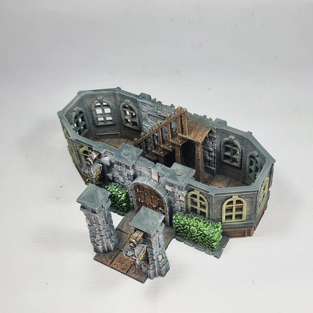 Cherrybrook Manor - Medieval Manor House Terrain - Multi-Level 28mm Fantasy Terrain with Playable Interior - Sigmarite Boutique