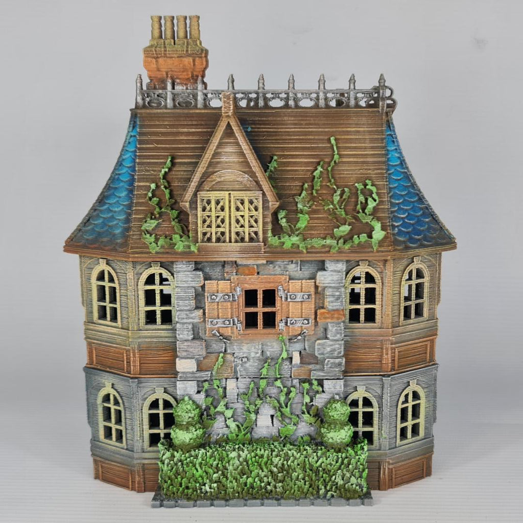 Cherrybrook Manor - Medieval Manor House Terrain - Multi-Level 28mm Fantasy Terrain with Playable Interior - Sigmarite Boutique
