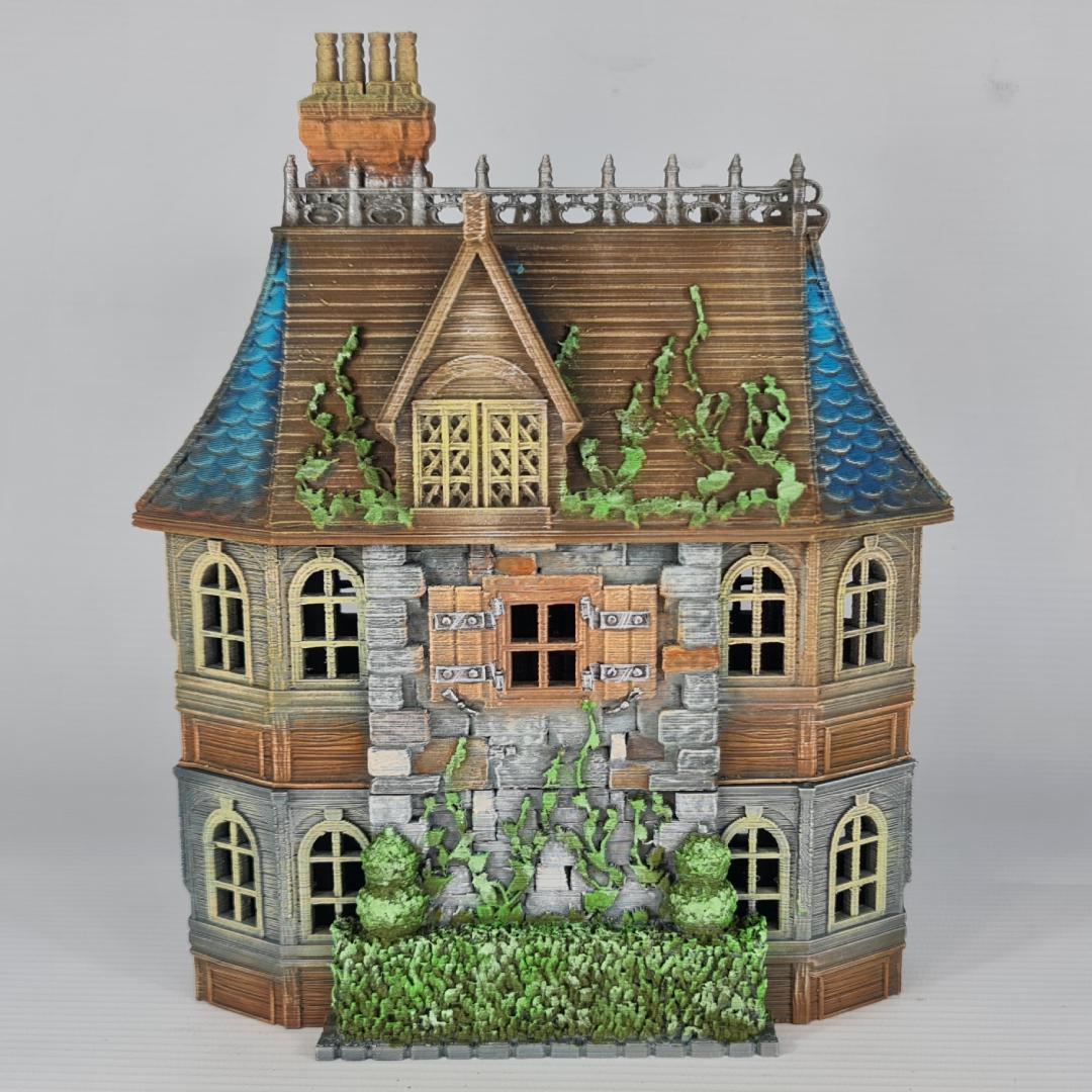 Cherrybrook Manor - Medieval Manor House Terrain - Multi-Level 28mm Fantasy Terrain with Playable Interior - Sigmarite Boutique