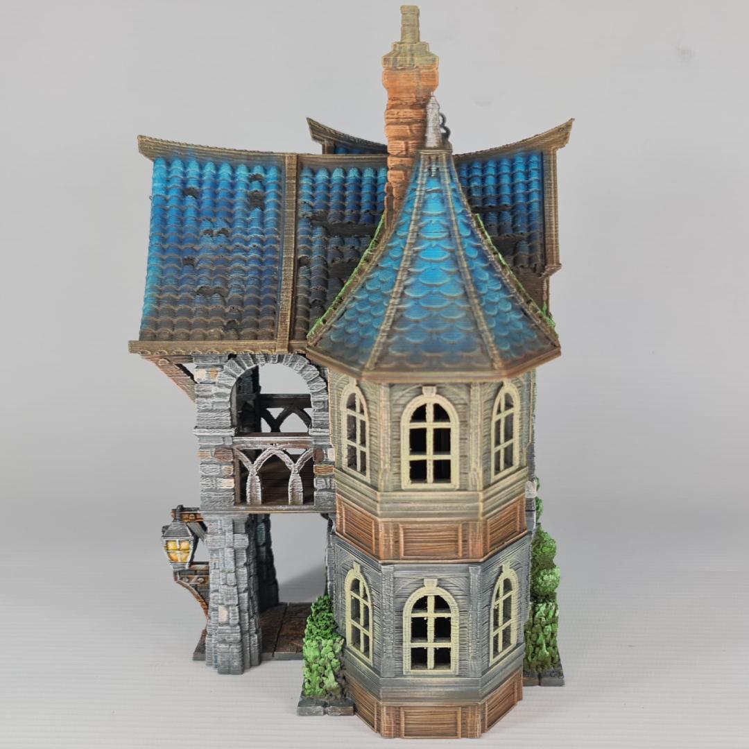 Cherrybrook Manor - Medieval Manor House Terrain - Multi-Level 28mm Fantasy Terrain with Playable Interior - Sigmarite Boutique