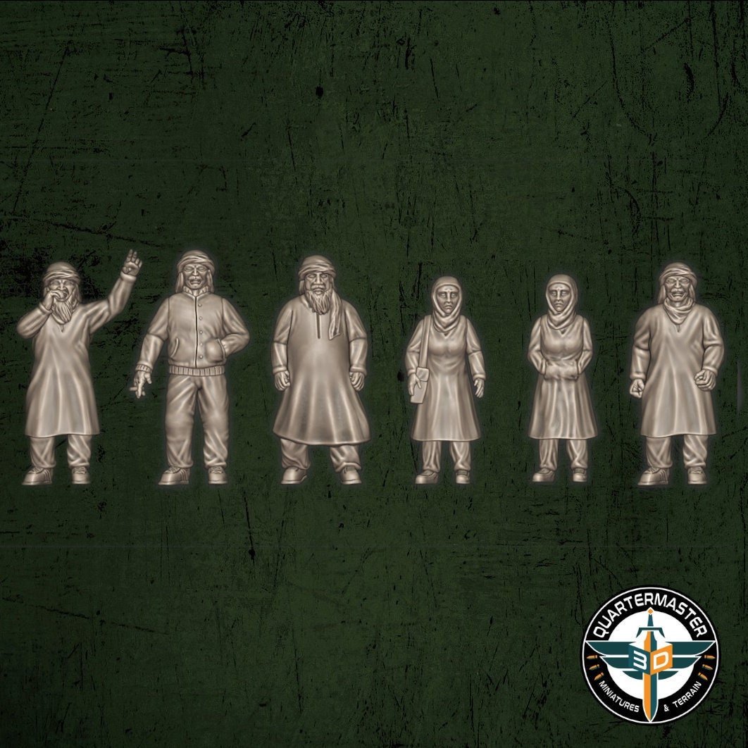 Civilians - War in Iraq - Quartermaster 3D - Sigmarite Boutique