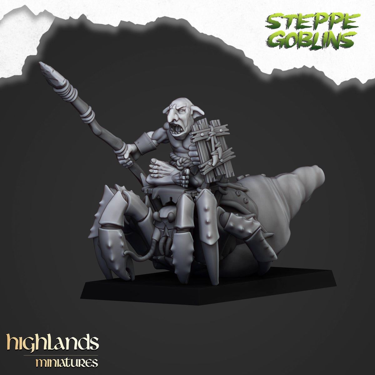 Coastal Goblin Crab Cavalry - Highlands Miniatures - Sigmarite Boutique
