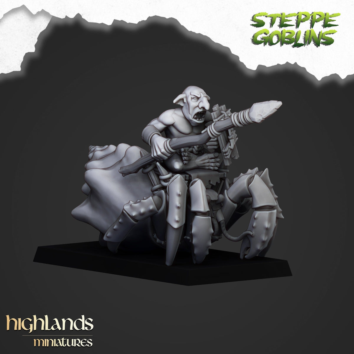Coastal Goblin Crab Cavalry - Highlands Miniatures - Sigmarite Boutique