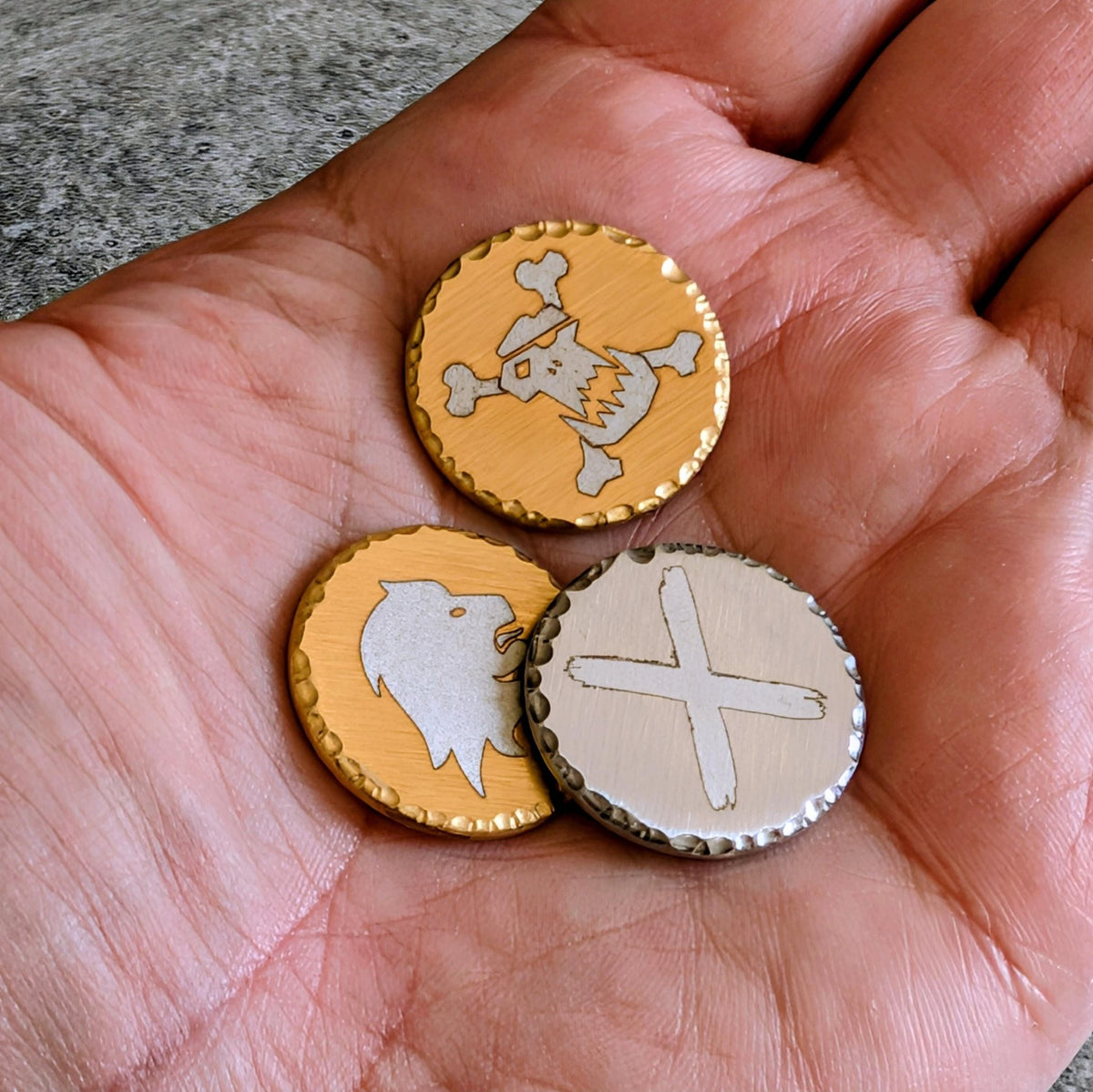 Command Point & Activation Markers Engraved Stainless Steel Tokens Custom Wargaming Markers Tabletop Gaming Accessories - Sigmarite Boutique