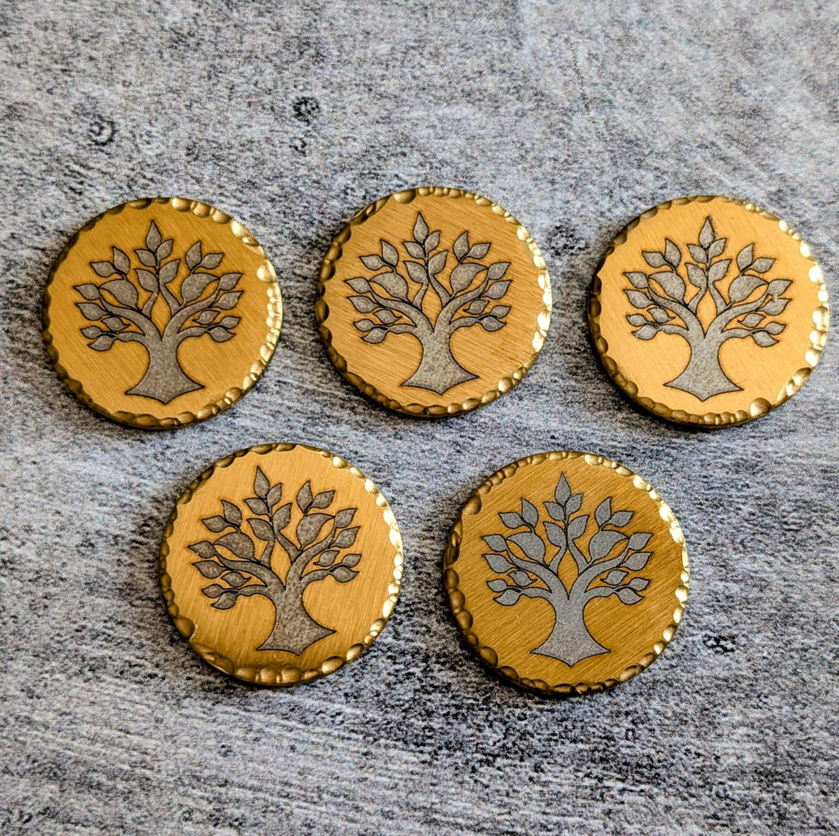 Command Point & Activation Markers Engraved Stainless Steel Tokens Custom Wargaming Markers Tabletop Gaming Accessories - Sigmarite Boutique