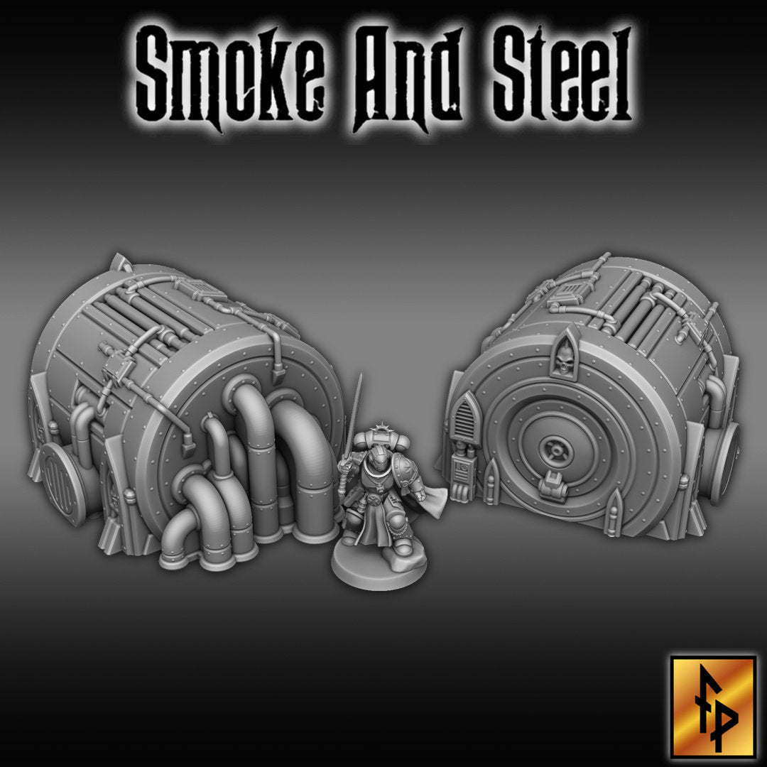 Cooling Tank - Forbidden Prints - 3D Printed Sci-Fi Terrain - Sigmarite Boutique