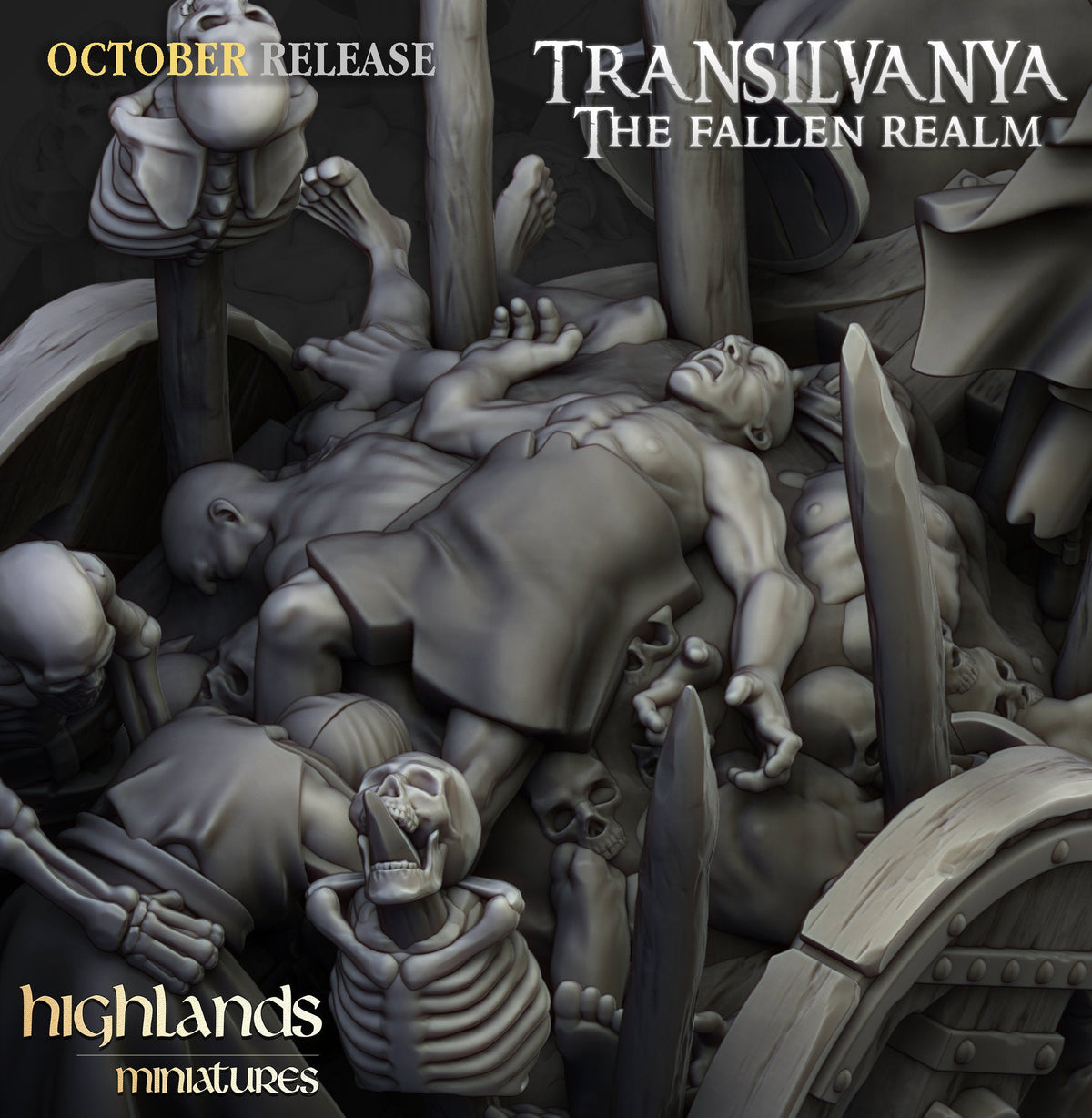 Corpse Cart - Highlands Miniatures - Sigmarite Boutique