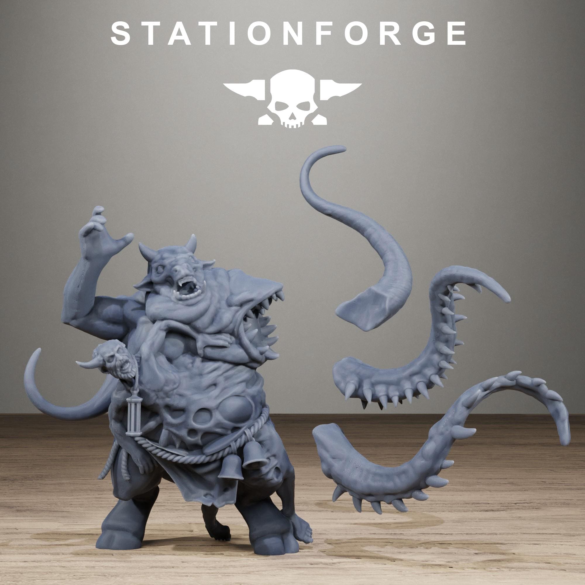Corrupted Guard Possessed Demons Corrupted Resin Miniatures for Sci Fi Wargaming, RPGs & Tabletop Gaming - StationForge - Sigmarite Boutique