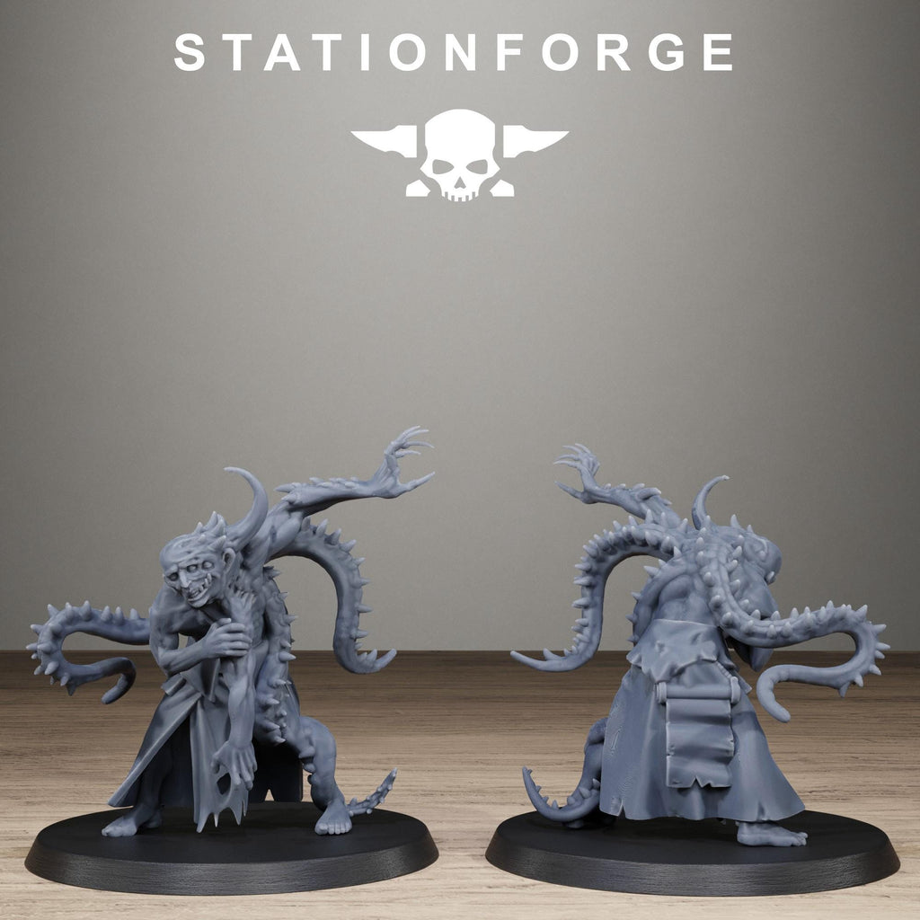 Corrupted Guard Possessed Demons Corrupted Resin Miniatures for Sci Fi Wargaming, RPGs & Tabletop Gaming - StationForge - Sigmarite Boutique