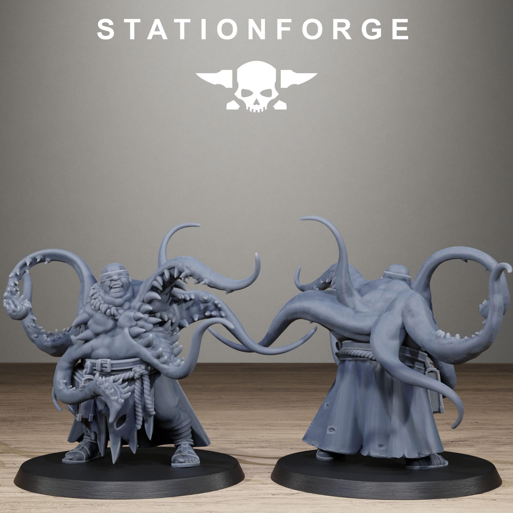 Corrupted Guard Possessed Demons Corrupted Resin Miniatures for Sci Fi Wargaming, RPGs & Tabletop Gaming - StationForge - Sigmarite Boutique