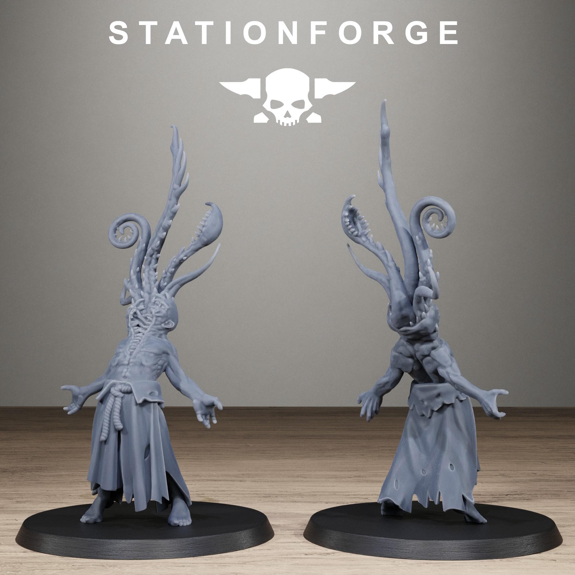 Corrupted Guard Possessed Demons Corrupted Resin Miniatures for Sci Fi Wargaming, RPGs & Tabletop Gaming - StationForge - Sigmarite Boutique