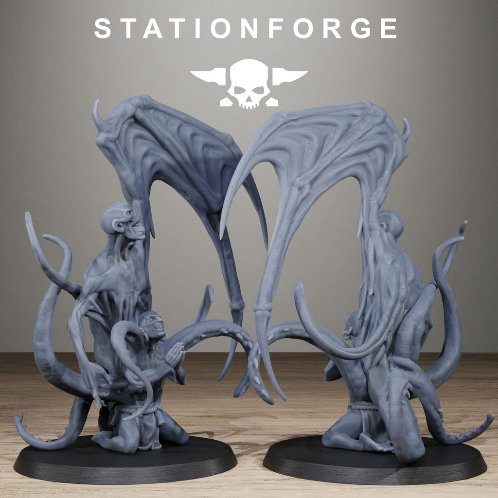 Corrupted Guard Possessed Demons Corrupted Resin Miniatures for Sci Fi Wargaming, RPGs & Tabletop Gaming - StationForge - Sigmarite Boutique