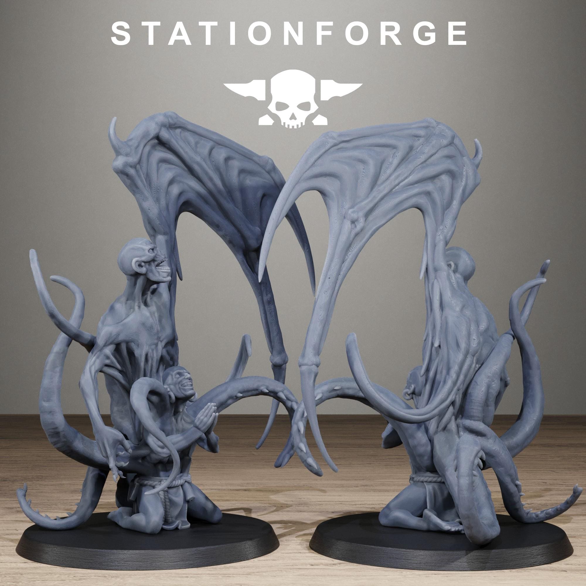 Corrupted Guard Possessed Demons Corrupted Resin Miniatures for Sci Fi Wargaming, RPGs & Tabletop Gaming - StationForge - Sigmarite Boutique