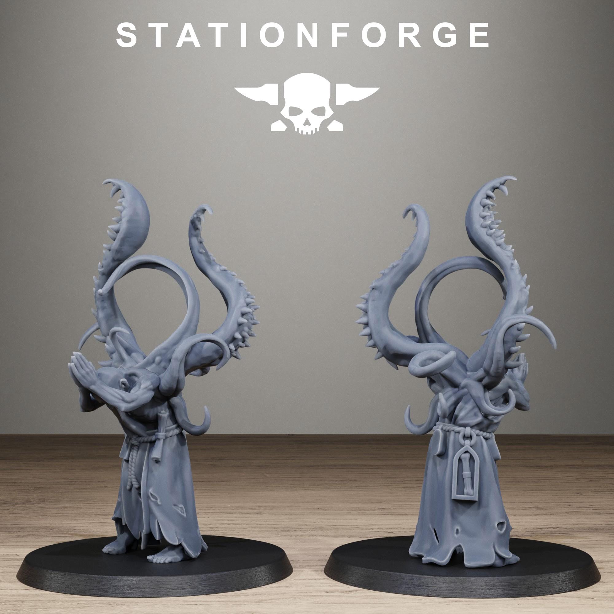 Corrupted Guard Possessed Demons Corrupted Resin Miniatures for Sci Fi Wargaming, RPGs & Tabletop Gaming - StationForge - Sigmarite Boutique