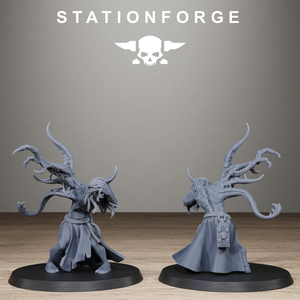 Corrupted Guard Possessed Demons Corrupted Resin Miniatures for Sci Fi Wargaming, RPGs & Tabletop Gaming - StationForge - Sigmarite Boutique