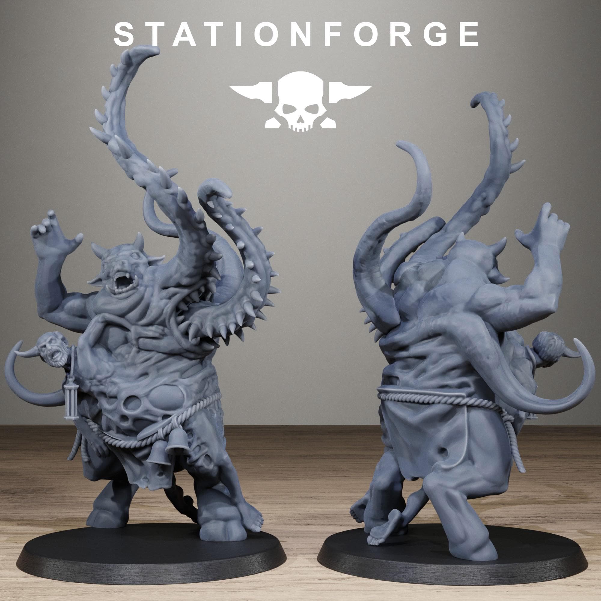 Corrupted Guard Possessed Demons Corrupted Resin Miniatures for Sci Fi Wargaming, RPGs & Tabletop Gaming - StationForge - Sigmarite Boutique