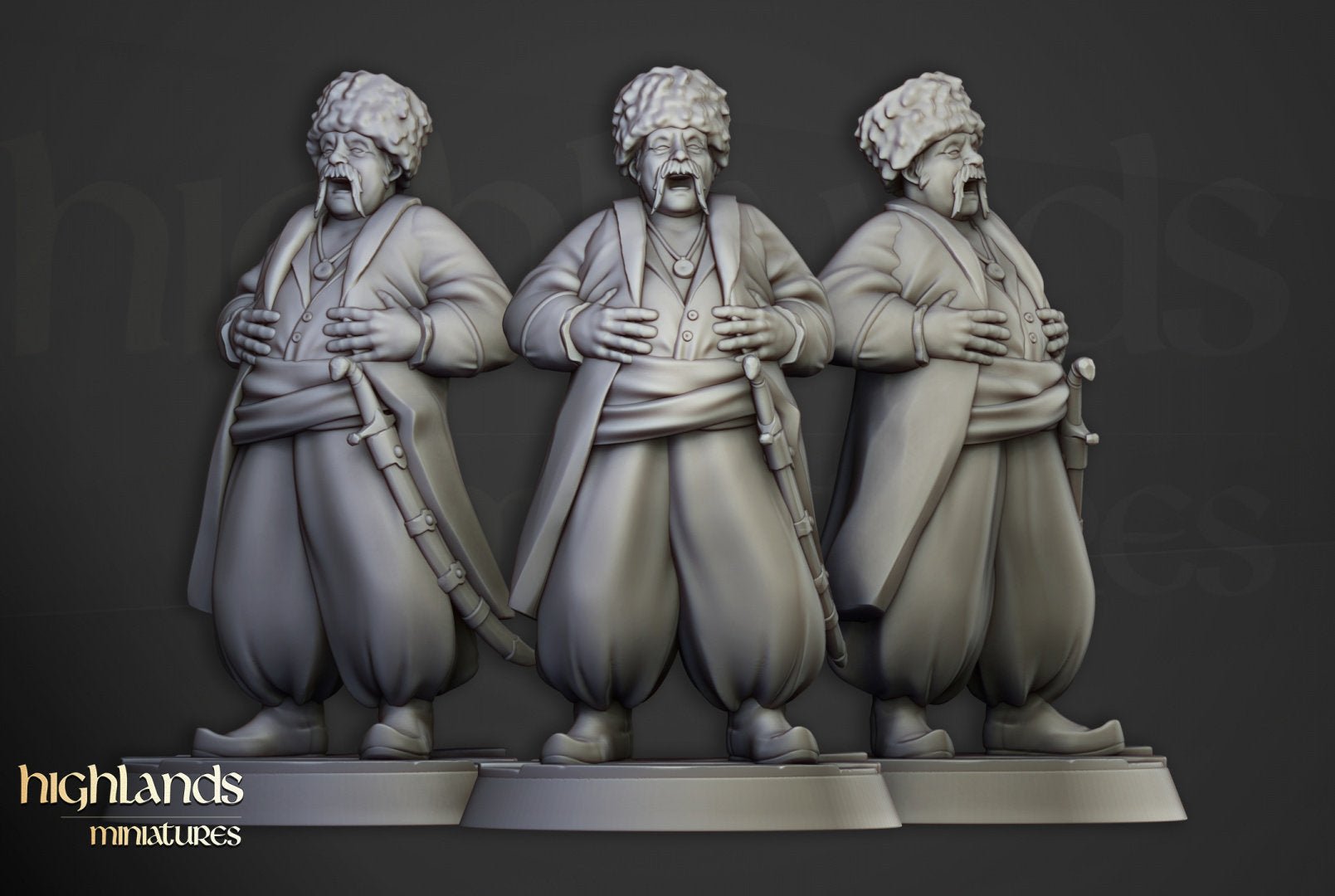 Cossack Leader - Highlands Miniatures - Sigmarite Boutique