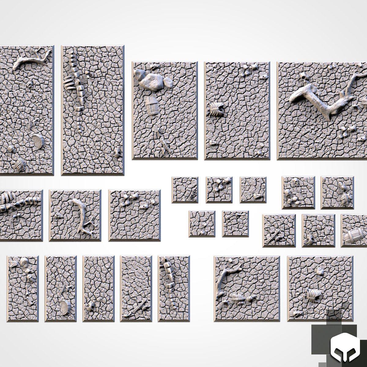 Cracked Desert Bases - Txarli Factory - Sigmarite Boutique