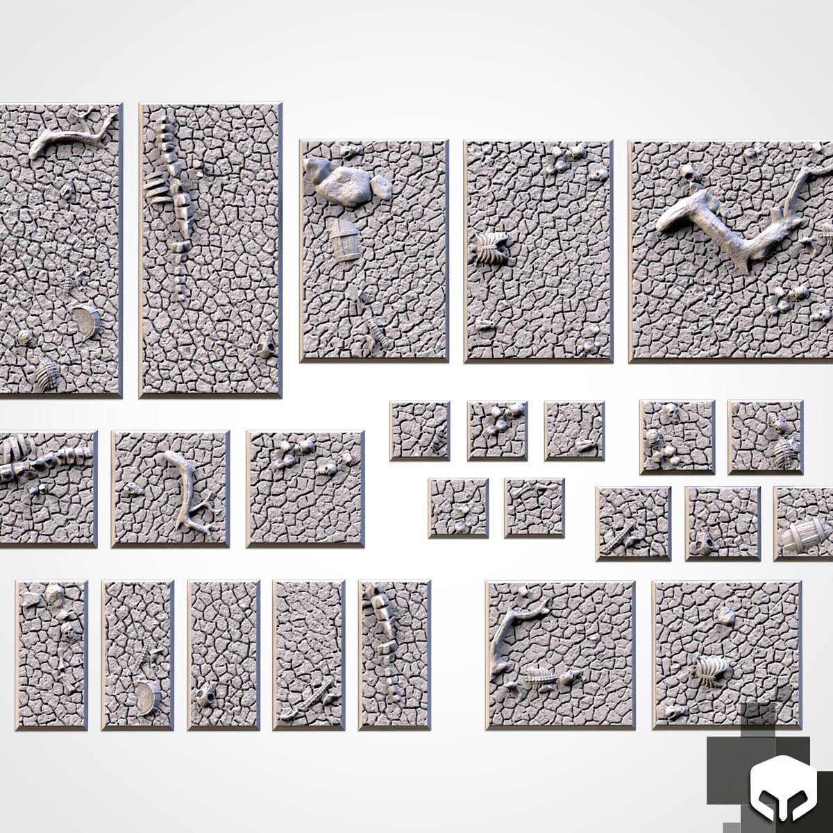 Cracked Desert Bases - Txarli Factory - Sigmarite Boutique