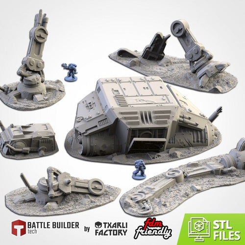 Crashed Giant Robot Dog - Txarli Factory - Sigmarite Boutique