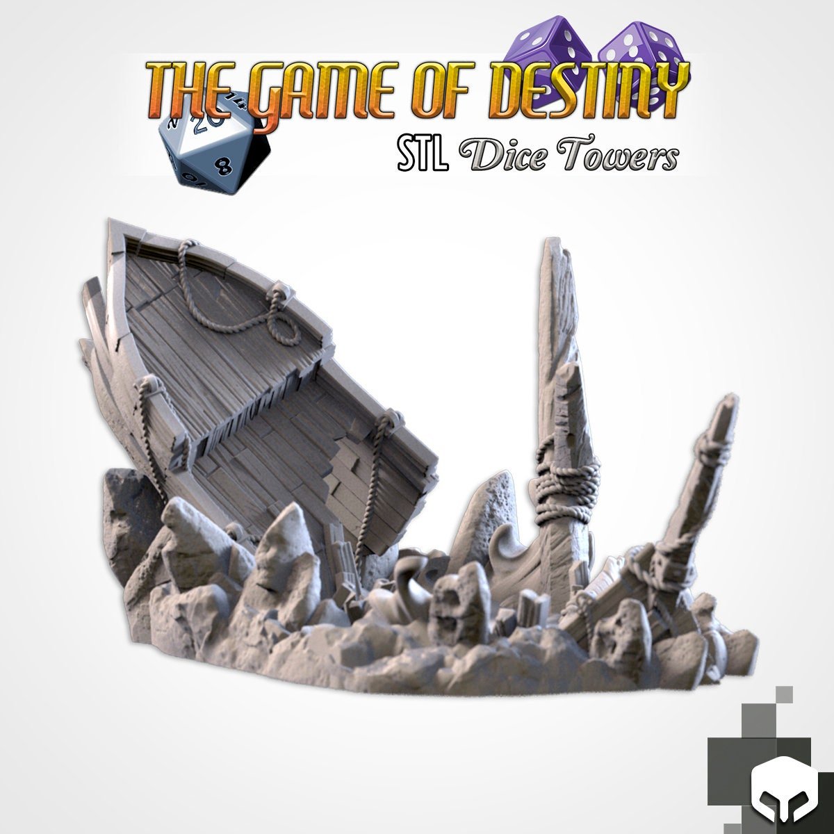 Crashed Ship - Dice Tower - Txarli Factory - Sigmarite Boutique