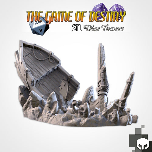 Crashed Ship - Dice Tower - Txarli Factory - Sigmarite Boutique